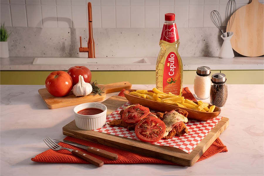 Milanesa de pollo napolitana Capullo recetas junio